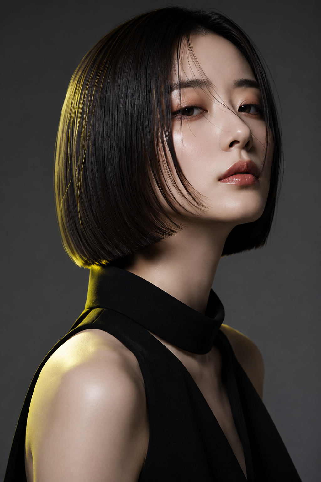 FLUXのシグネチャースタイル｜ツヤのあるモードボブ